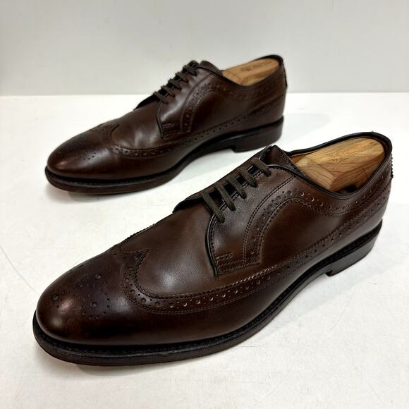 VERY GOOD Ralph Lauren x Allen Edmonds Sanderson Burnished Wingtip Made USA 10.5 - Picture 5 of 14